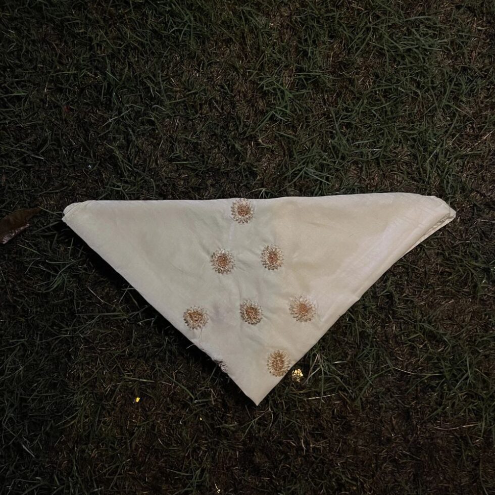 Floral GULKAAR Bloom bandana in Pakistan by Maikhana, soft cotton bandana for everyday wear