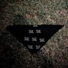 Black GULKAAR Noir bandana in Pakistan by Maikhana, minimal streetwear fashion accessory
